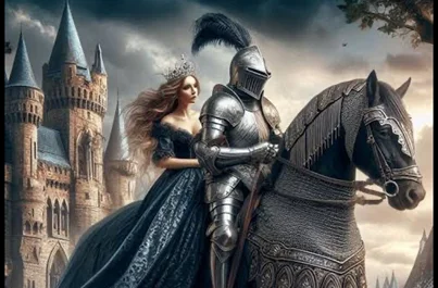 Dark fantasy book cover showing the theme of love versus evil in a mysterious supernatural world